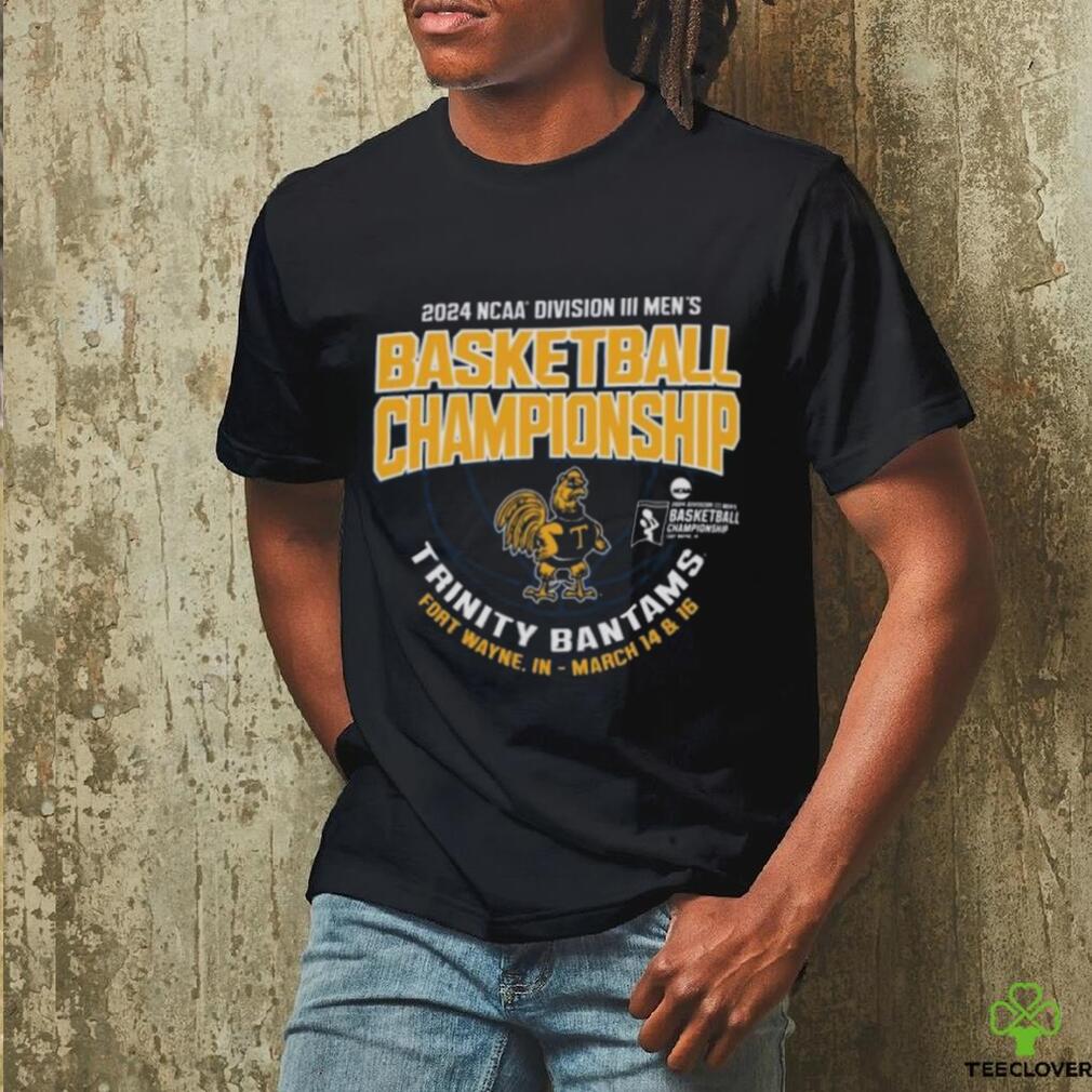 Trinity Bantams 2024 NCAA Division III Men’s Basketball Championship T shirt Trinity Bantams 2024 NCAA Division III Men’s Basketball Championship T shirt