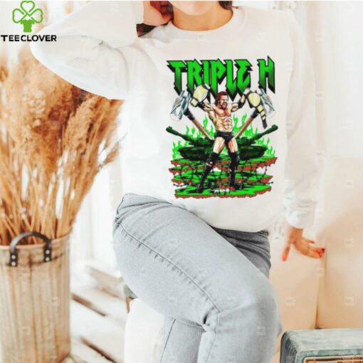 Triple H WWE cartoon graphic shirt
