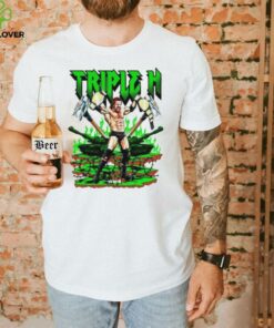Triple H WWE cartoon graphic shirt
