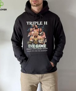 Triple H the game 1995 2022 thank you for the memories signature hoodie, sweater, longsleeve, shirt v-neck, t-shirt