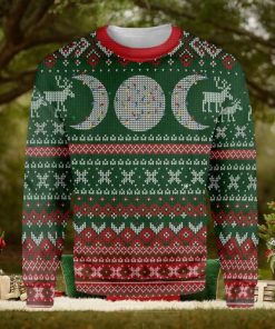 Triple Moon Witch Wicca Ugly Christmas Sweater