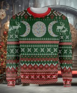 Triple Moon Witch Wicca Ugly Christmas Sweater