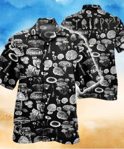 Trippy Mushroom Pattern Hawaiian Shirt