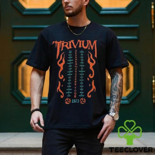 Trivium Dead Men And Dragons Tour 2023 T  Shirt, Trivium Band Tour T  Shirt, Trivium Albums Ranked Shirt