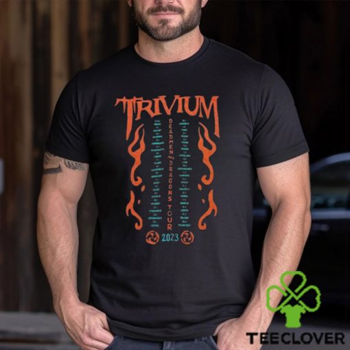 Trivium Dead Men And Dragons Tour 2023 T  Shirt, Trivium Band Tour T  Shirt, Trivium Albums Ranked Shirt