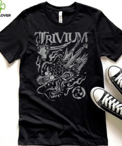 Trivium Screaming Dragon Black and White Tee Shirt 3 Trivium Screaming Dragon Black and White Tee Shirt