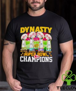 Trophies Dynasty Super Bowl Champions 4 time shirt