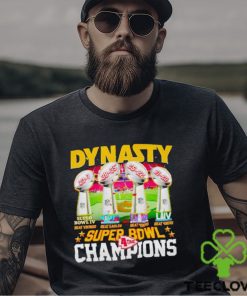 Trophies Dynasty Super Bowl Champions 4 time shirt
