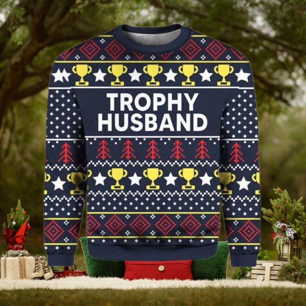 Trophy Husband Ugly Christmas Sweater Trophy Husband Ugly Christmas Sweater