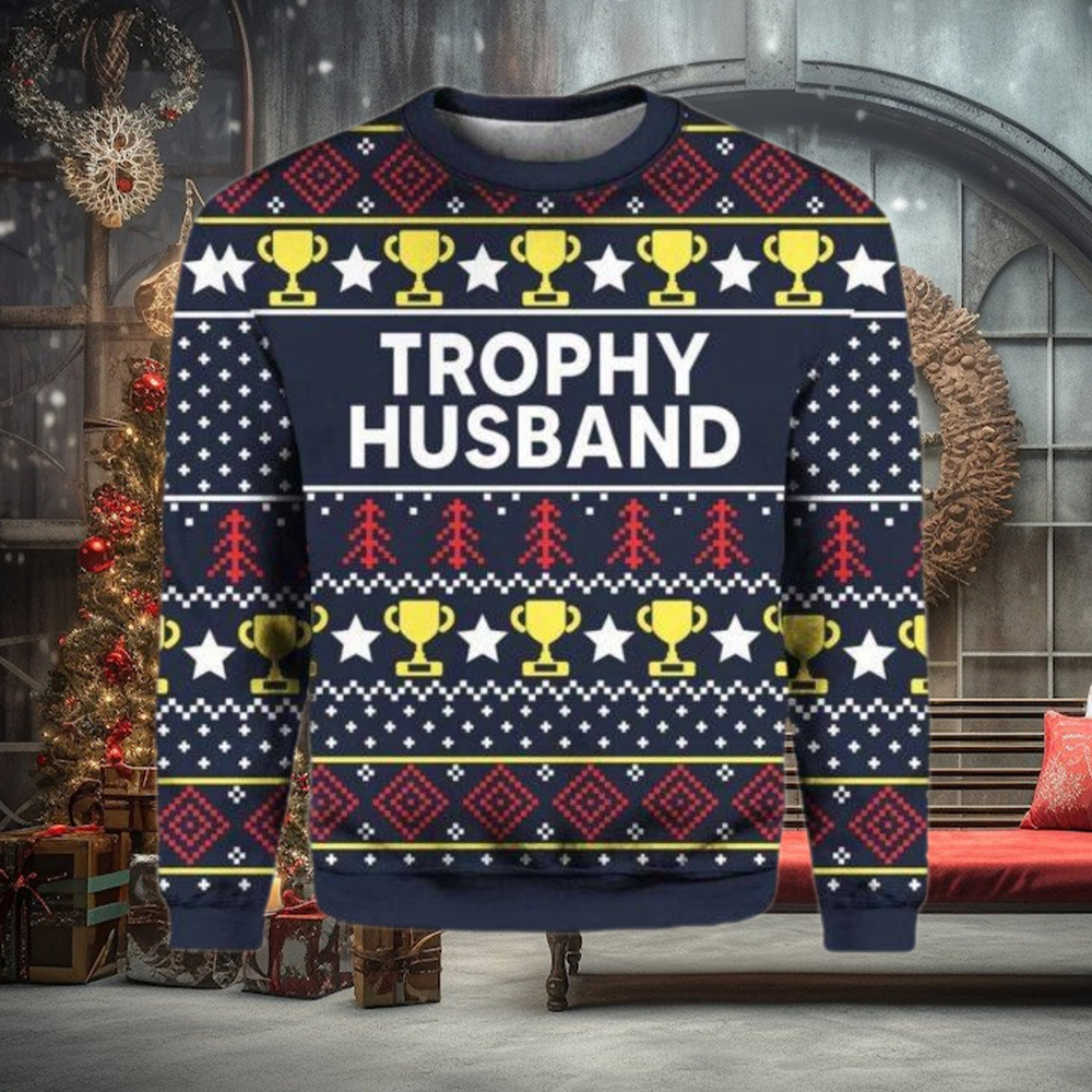 Trophy Husband Ugly Christmas Sweater Trophy Husband Ugly Christmas Sweater