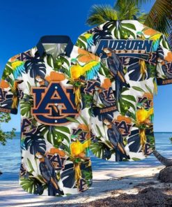 Tropical Aloha NCAA Auburn Tigers Hawaiian Shirt Summer Vacation Gift