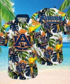 Tropical Aloha NCAA Auburn Tigers Hawaiian Shirt Summer Vacation Gift