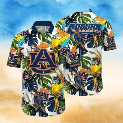 Tropical Aloha NCAA Auburn Tigers Hawaiian Shirt Summer Vacation Gift