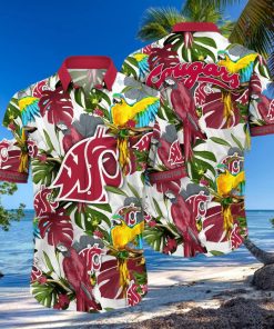 Tropical Aloha NCAA Washington State Cougars Hawaiian Shirt Summer Vacation Gift