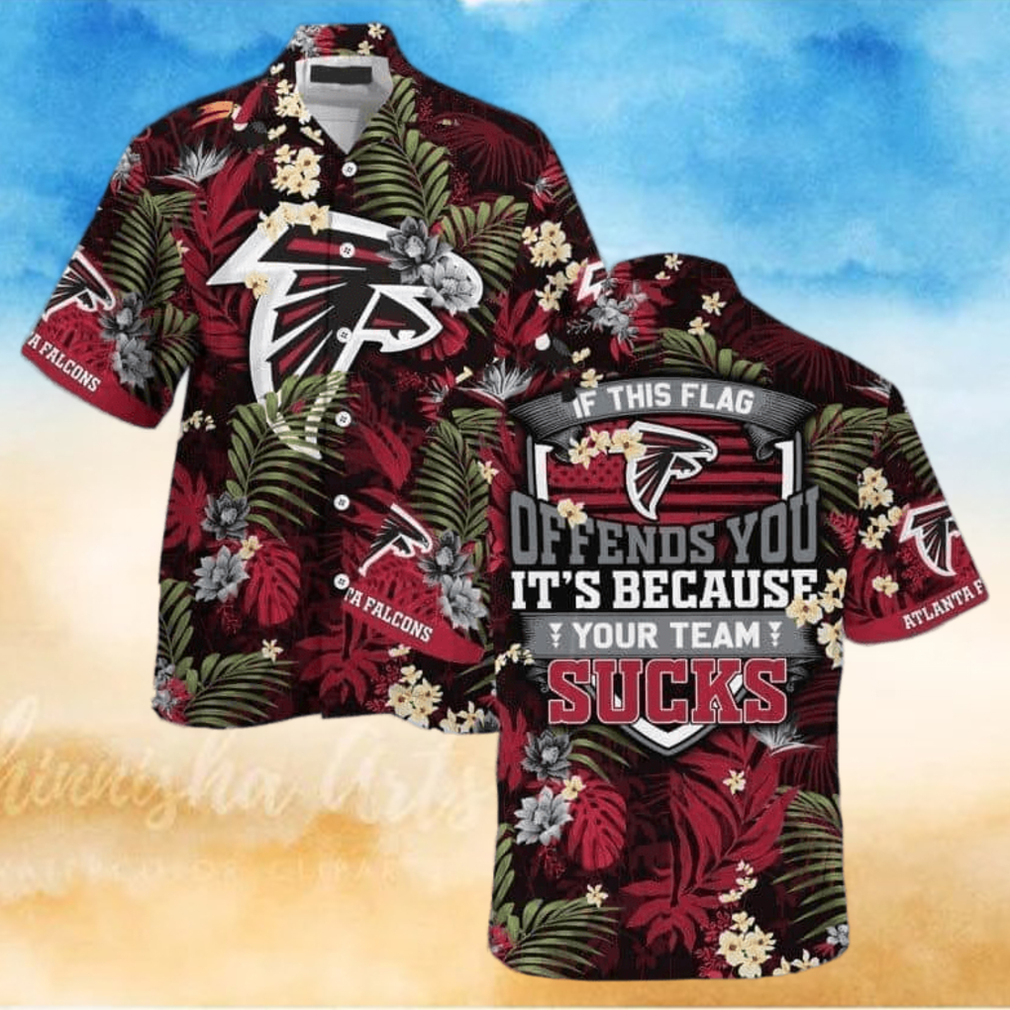 Tropical Aloha NFL Atlanta Falcons Hawaiian Shirt If This Flag Offends You Tropical Aloha NFL Atlanta Falcons Hawaiian Shirt If This Flag Offends You