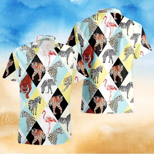 Tropical Animals And Bird Hawaiian Shirt Vacation Gift For Lover Animal