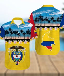 Tropical Beach Colombia Aloha Hawaiian Shirts Dh