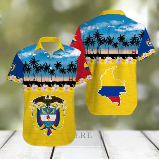 Tropical Beach Colombia Aloha Hawaiian Shirts Dh