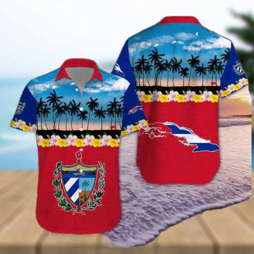 Tropical Beach Cuba Aloha Hawaiian Shirts Dh