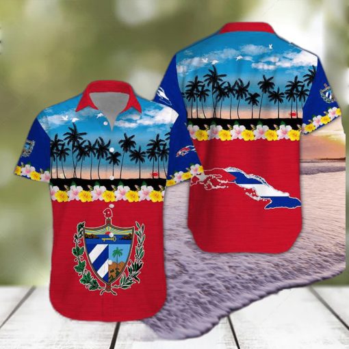 Tropical Beach Cuba Aloha Hawaiian Shirts Dh