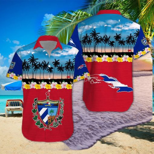 Tropical Beach Cuba Aloha Hawaiian Shirts Dh