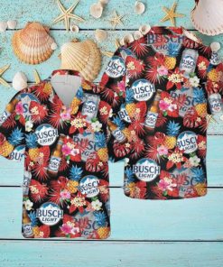 Tropical Busch Light Hawaiian Shirts For Women