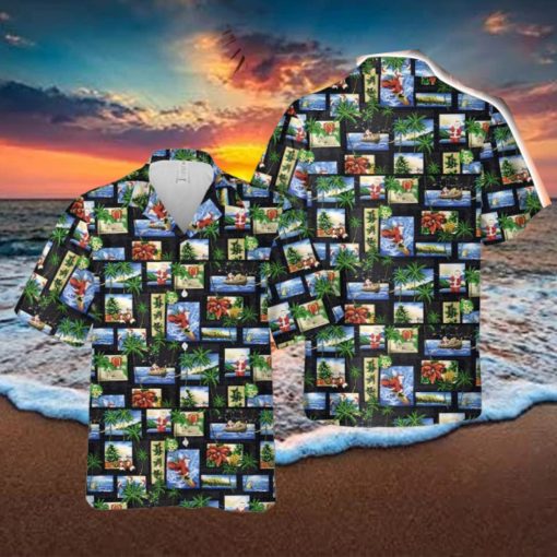 Tropical Christmas Button Down Hawaiian Shirt Trend Summer