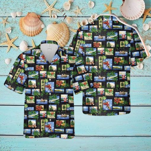 Tropical Christmas Button Down Hawaiian Shirt Trend Summer
