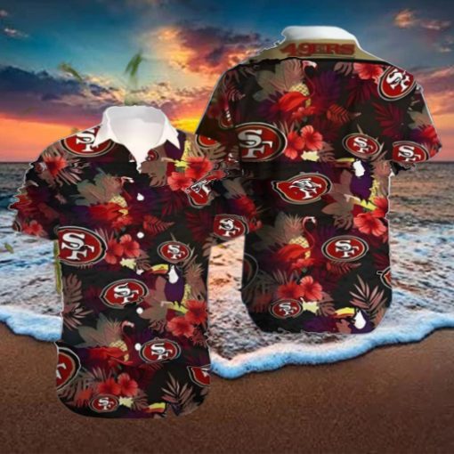 Tropical Flower Aloha San Francisco 49ers Hawaiian Shirt Best NFL Gift