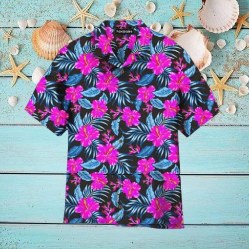 Tropical Flowers Hibiscus Trendy Hawaiian Shirt For Aloha Shirt