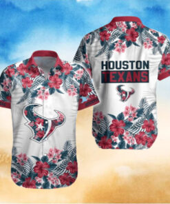 Tropical Hibicus Houston Texans Hawaiian Shirt