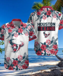 Tropical Hibicus Houston Texans Hawaiian Shirt