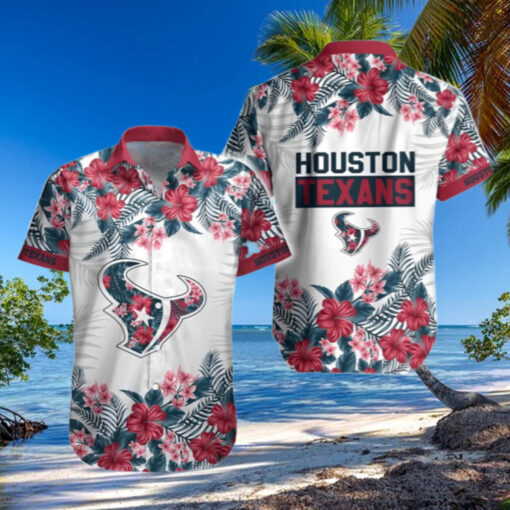 Tropical Hibicus Houston Texans Hawaiian Shirt