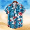 Gradient Style Leaf Print Men s Casual Short Sleeve Hawaiian Shirt  Men s Shirt For Summer Vacation Resort  Tops For Men  Gift For Men