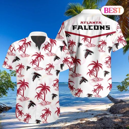 Tropical NFL Atlanta Falcons Button Shirt