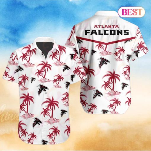 Tropical NFL Atlanta Falcons Button Shirt