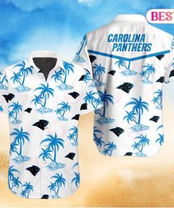 Tropical NFL Carolina Panthers Button Shirt