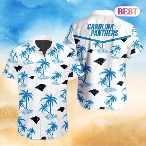 Tropical NFL Carolina Panthers Button Shirt