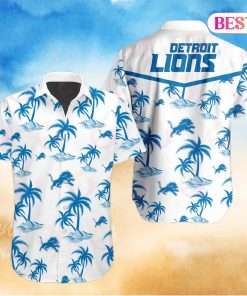 Tropical NFL Detroit Lions Button Shirt