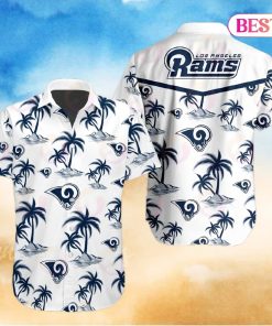 Tropical NFL Los Angeles Rams Button Shirt