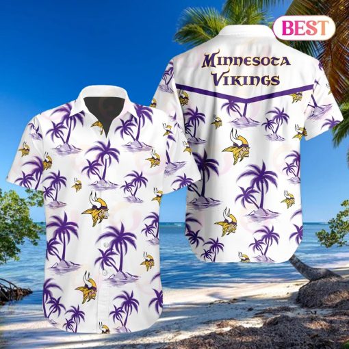 Tropical NFL Minnesota Vikings Button Shirt