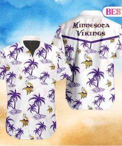 Tropical NFL Minnesota Vikings Button Shirt