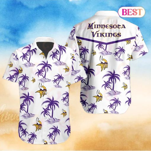 Tropical NFL Minnesota Vikings Button Shirt