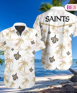 Tropical NFL New Orleans Saints Button Shirt