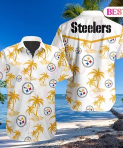 Tropical NFL Pittsburgh Steelers Button Shirt