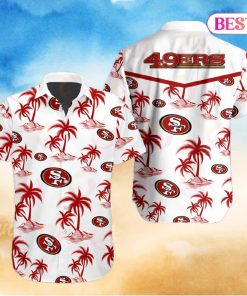 Tropical NFL San Francisco 49ers Button Shirt