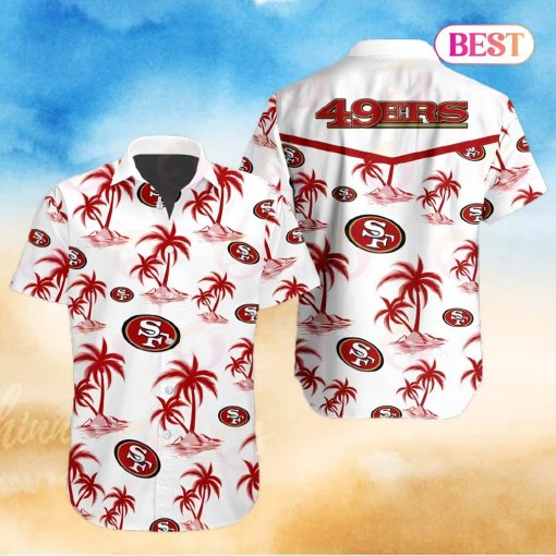 Tropical NFL San Francisco 49ers Button Shirt