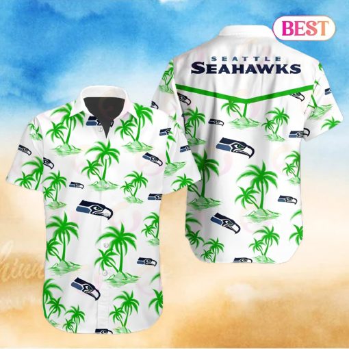 Tropical NFL Seattle Seahawks Button Shirt