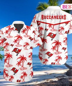 Tropical NFL Tampa Bay Buccaneers Button Shirt