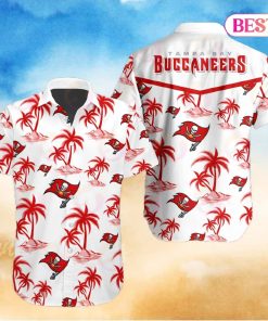 Tropical NFL Tampa Bay Buccaneers Button Shirt